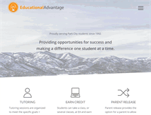 Tablet Screenshot of educationaladvantage.com